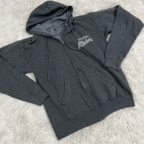 Disney Parks Mickey Mouse 28 Full Zip Hoodie Grey Men’s Size Small - Picture 1 of 8